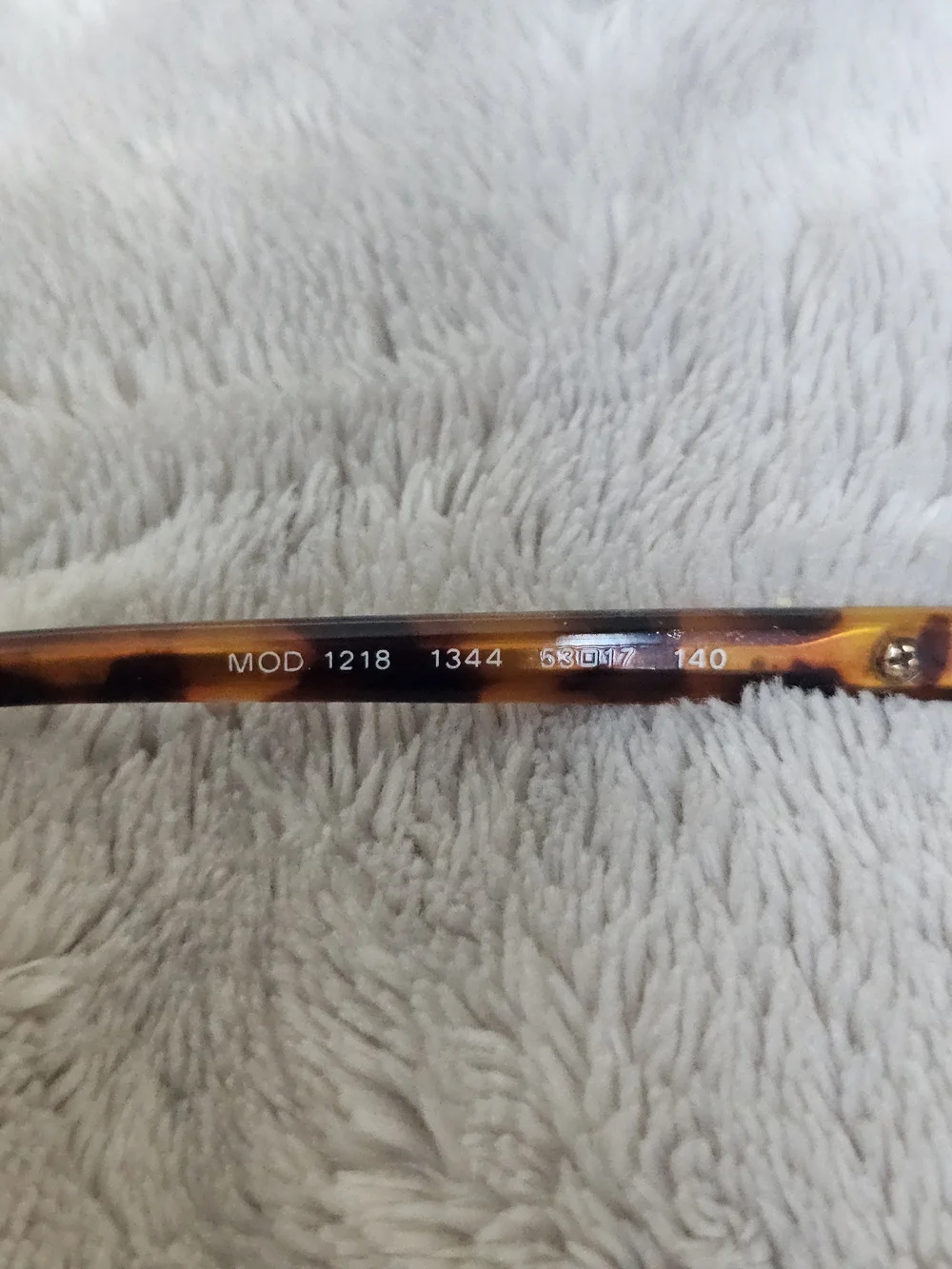 Versace VE1218 semi-rimless cat-eye eyeglasses